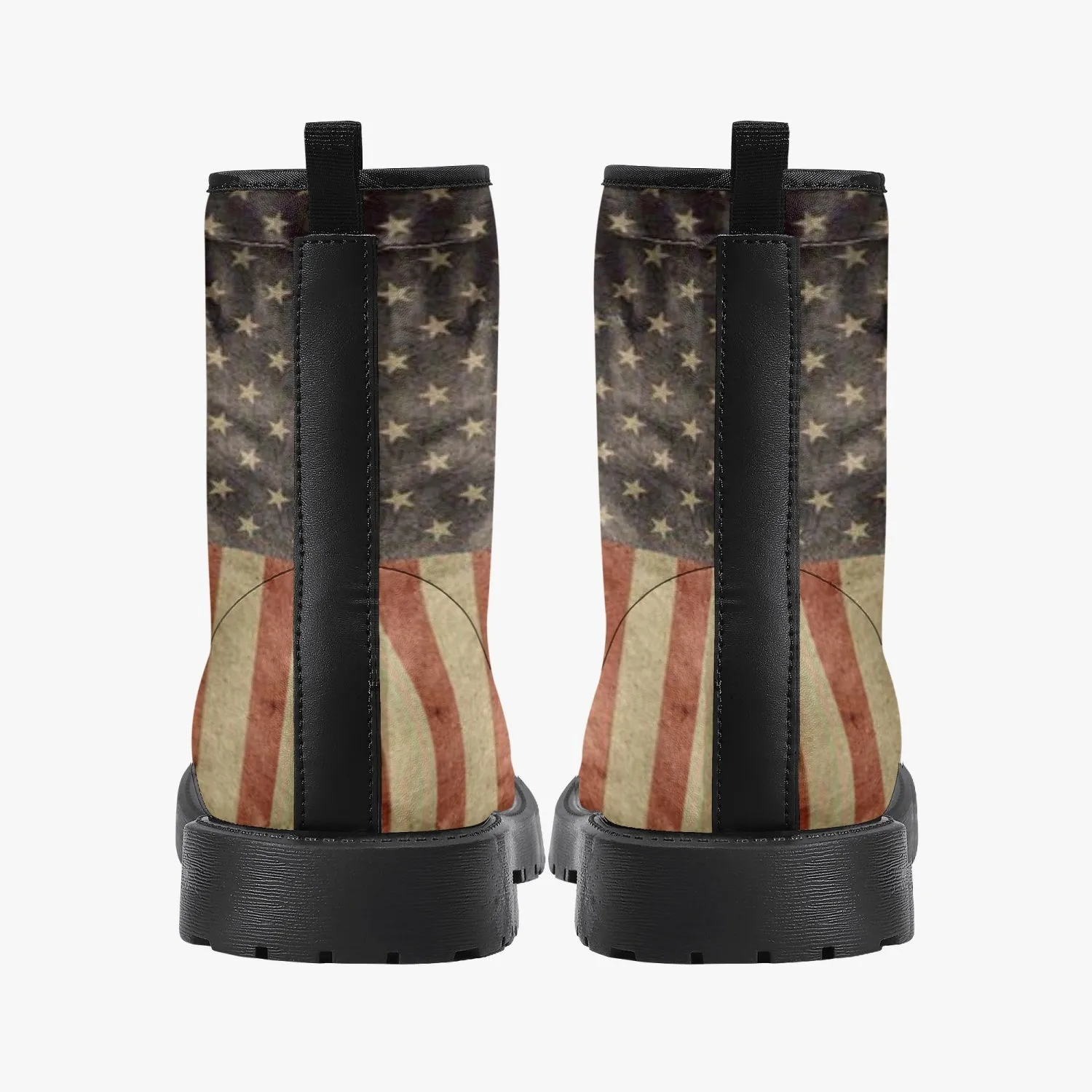 USA Flag Trendy Leather Boots
