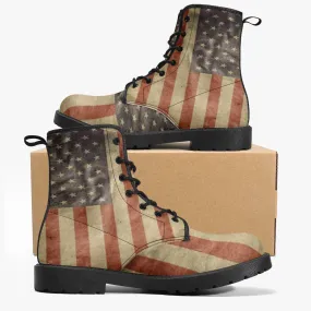 USA Flag Trendy Leather Boots