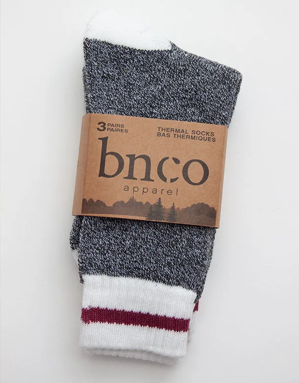 Women’s Dark Grey Cabin Thermal Socks-Pack of 3 pairs